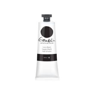 Gamblin Artists Oil Color 37ml Series 1: Ivory Black