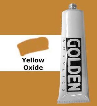 Golden Artist Colors Heavy Body Acrylic: 2oz Yellow Oxide