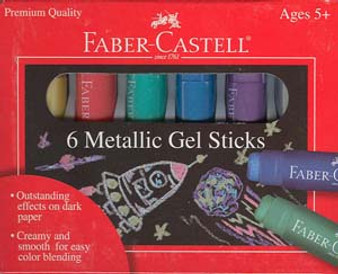 Faber-Castell Red Label Metallic Gel Sticks 6pk