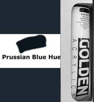 Golden Artist Colors Heavy Body Acrylic: 5oz Historical Prussian Blue Hue