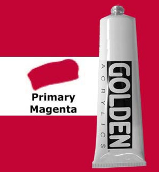 Golden Artist Colors Heavy Body Acrylic: 2oz Primary Magenta