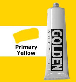 Golden Artist Colors Heavy Body Acrylic: 2oz Primary Yellow