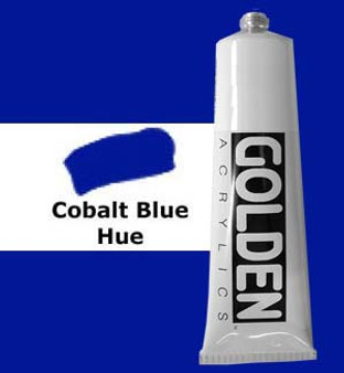 Golden Artist Colors Heavy Body Acrylic: 2oz Cobalt Blue Hue