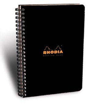 Rhodia Specialty Wire Side-Bound 6x8 Meeting Book Black