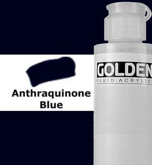 Golden Artist Colors Fluid Acrylic: 4oz Anthraquinone Blue