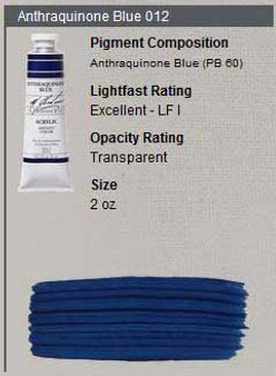 M. Graham Acrylic Series 4: 2oz Anthraquinone Blue