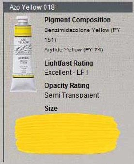 M. Graham Acrylic Series 3: 2oz Azo Yellow