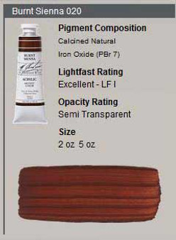 M. Graham Acrylic Series 1: 2oz Burnt Sienna