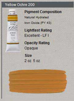 M. Graham Acrylic Series 1: 2oz Yellow Ochre