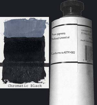 Gamblin Artists Oil Color 150ml Series 2: Chromatic Black