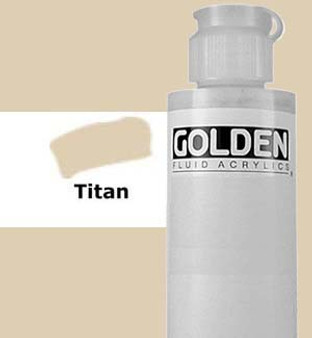 Golden Artist Colors Fluid Acrylic: 4oz Titanium Buff