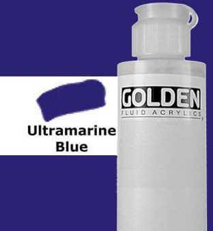 Golden Artist Colors Fluid Acrylic: 4oz Ultramarine Blue