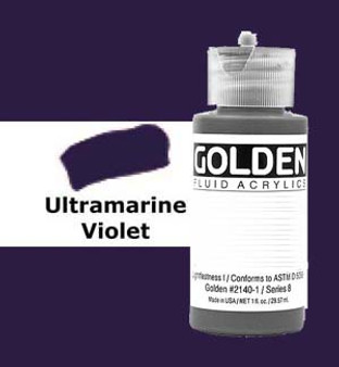 Golden Artist Colors Fluid Acrylic: 1oz Ultramarine Violet