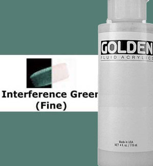 Golden Artist Colors Fluid Acrylic: 1oz CT Interference Green