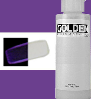 Golden Artist Colors Fluid Acrylic: 4oz CT Interference Violet-Green