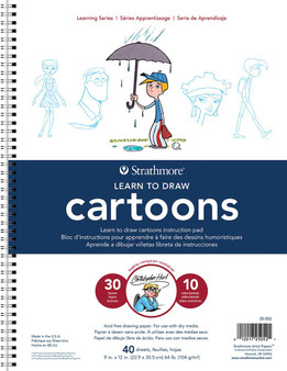 Strathmore Learning Series 9x12 Learn to Draw Cartoons with Christopher Hart