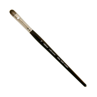 Silver Brush Monza Short-Handle Brush Short Filbert 10