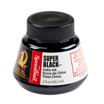 Speedball Super Black India 2oz