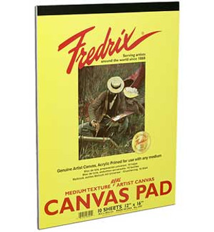 Fredrix Canvas Pad 9x12 10sh
