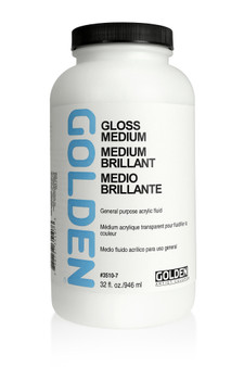 Golden Artist Colors Acrylic Medium: 32oz Polymer (Gloss) Medium