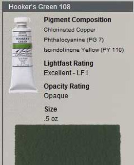 M. Graham Gouache Series 2: 15ml Hookers Green