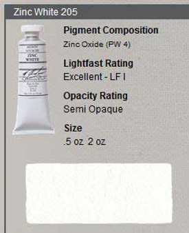 M. Graham Gouache Series 1: 15ml Zinc White