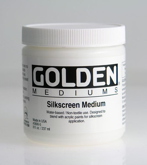 Golden Artist Colors Acrylic Medium: 8oz Silkscreen Medium