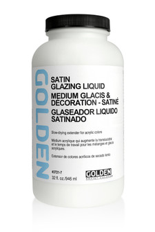 Golden Artist Colors Acrylic Medium: 32oz Glazing Liquid Satin