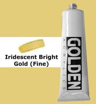 Golden Artist Colors Heavy Body Acrylic: 2oz Iridescent Gold Deep Fine