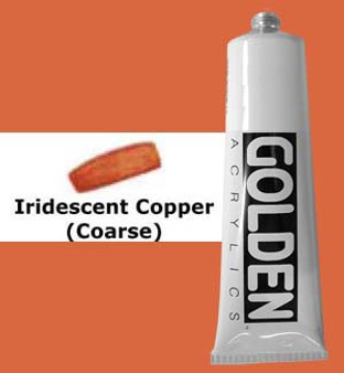 Golden Artist Colors Heavy Body Acrylic: 2oz Iridescent Copper Coarse