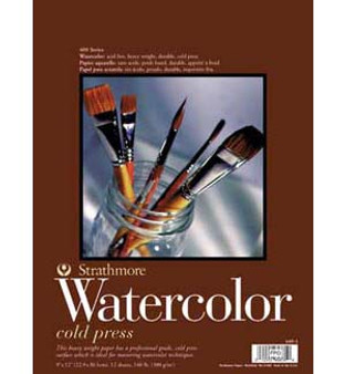 Strathmore Watercolor Pad 400 130 Lb 12x18