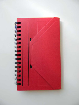 Okina OE Note Lined Journal V3 3x6" Red