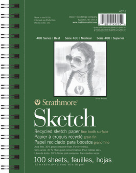 Strathmore Sketch Pad 400 Recycled 5.5x8.5
