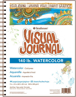 Strathmore Visual Journal Watercolor 140# 9x12