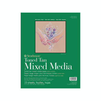 Strathmore Toned Tan Mixed Media Pad 11x14"