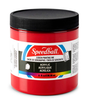 Speedball Screen Ink Acrylic 8oz Dark Red