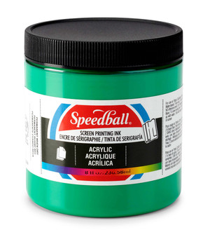 Speedball Screen Ink Acrylic 8oz Emerald Green