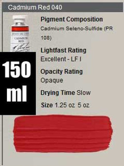 M. Graham Oil 150ml Series 6: Cadmium Red