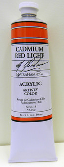 M. Graham Acrylic 5 oz Tube Cadmium Red Light