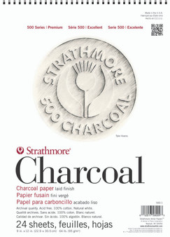 Strathmore Charcoal Pad White 9x12