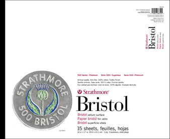 Strathmore Bristol Pad 500 Medium 2ply 14x17