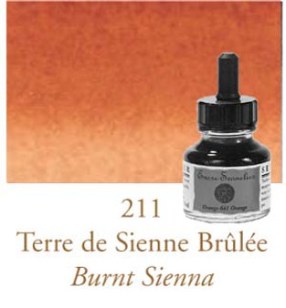 Sennelier Drawing Ink 30ml Burnt Sienna