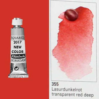 Schmincke Horadam Aquarell 15ml Tube Watercolor Transparent Red Deep - 355