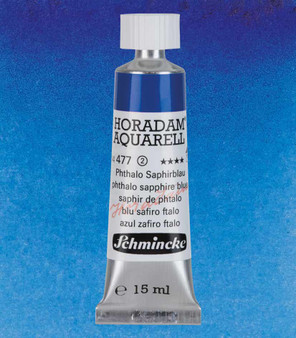 Schmincke Horadam Aquarell 15ml Tube Watercolor Phthalo Sapphire Blue - 477