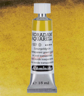 Schmincke Horadam Aquarell 15ml Tube Watercolor Transparent Green Gold - 537