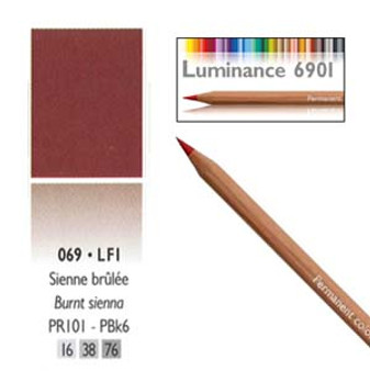 Caran DAche Luminance Colored Pencil Burnt Sienna