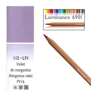 Caran DAche Luminance Colored Pencil Violet Grey - Wet Paint