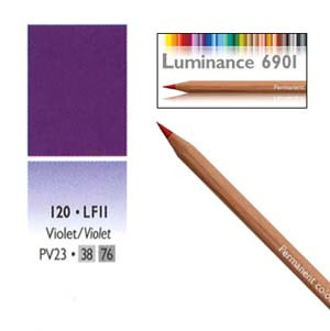 Caran DAche Luminance Colored Pencil Violet Grey - Wet Paint