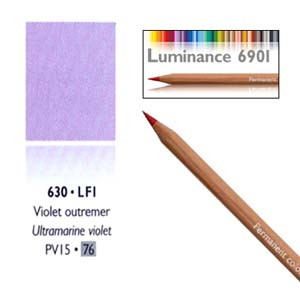 Caran DAche Luminance Colored Pencil Violet Grey - Wet Paint
