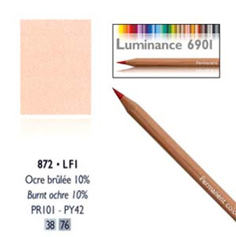 Caran DAche Luminance Colored Pencil Burnt Ochre 10%